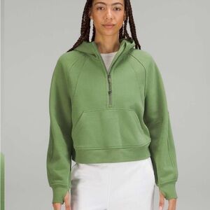 Lululemon Green Foliage Women's oversized Half-Zip Hoodie XS/S